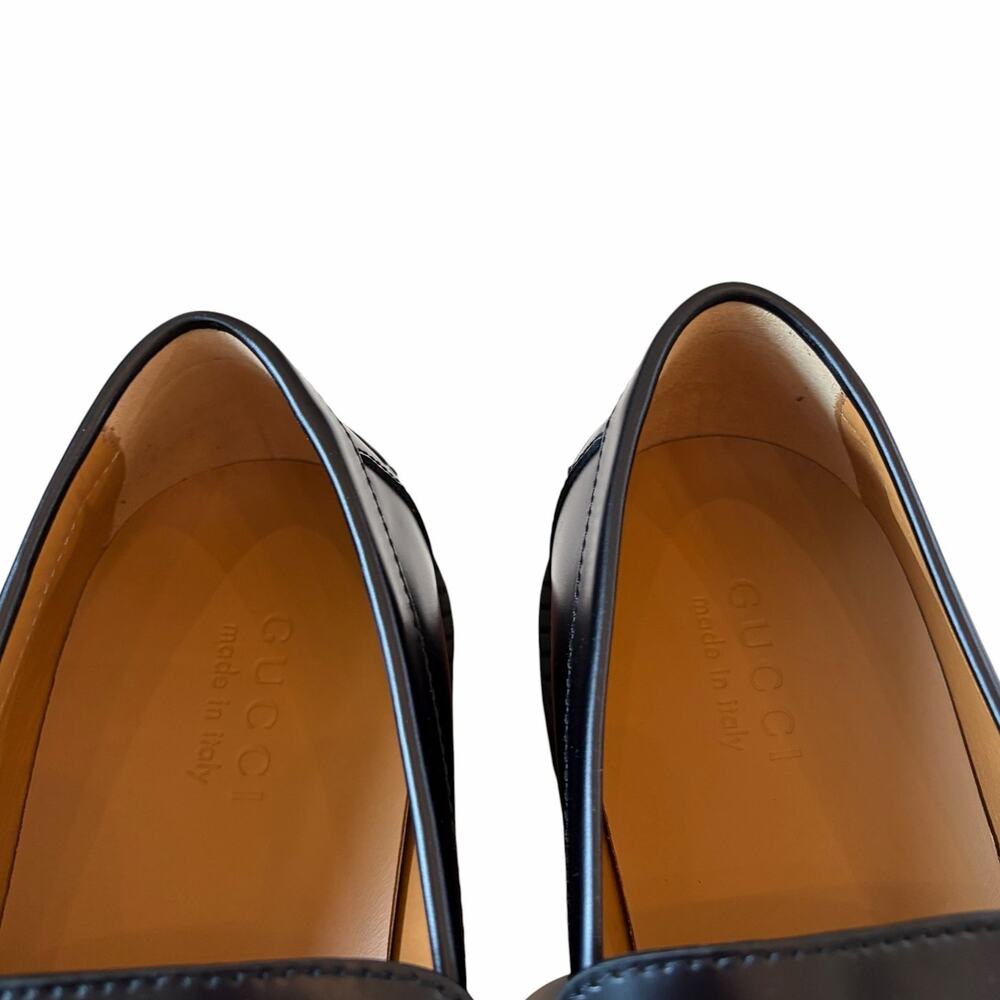 Gucci Mens Horsebit Leather Loafers 794202 Black Size 11.5 US 12 NEW - Picture 9 of 16